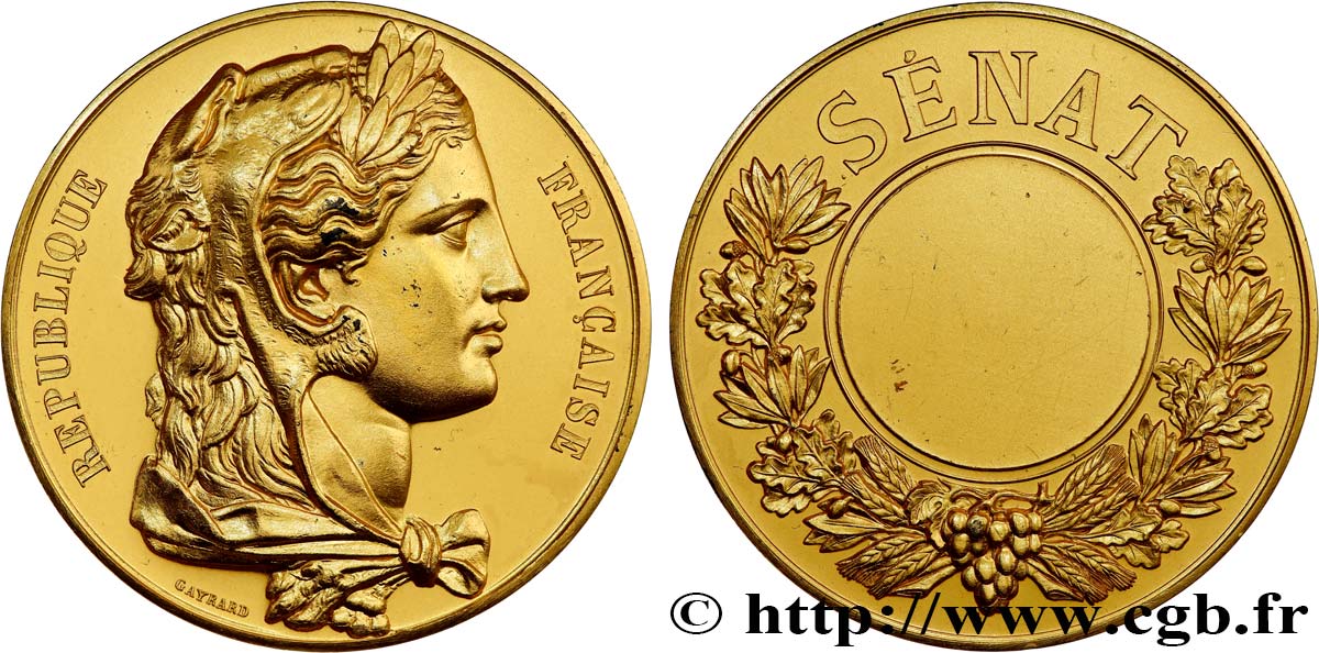 FUNFTE FRANZOSISCHE REPUBLIK Médaille de Sénateur VZ