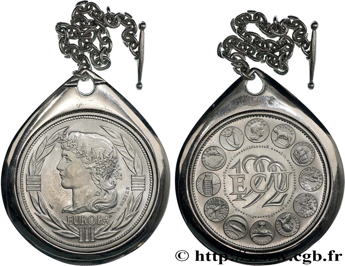 V REPUBLIC ECU Europa, monté en pendentif AU