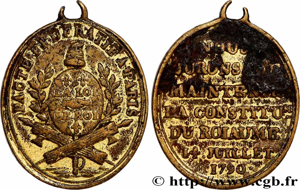 LOUIS XVI Médaille, Pacte fédératif VF