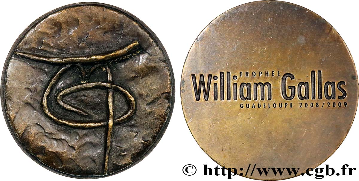 CINQUIÈME RÉPUBLIQUE Médaille, Trophée William Gallas TTB+