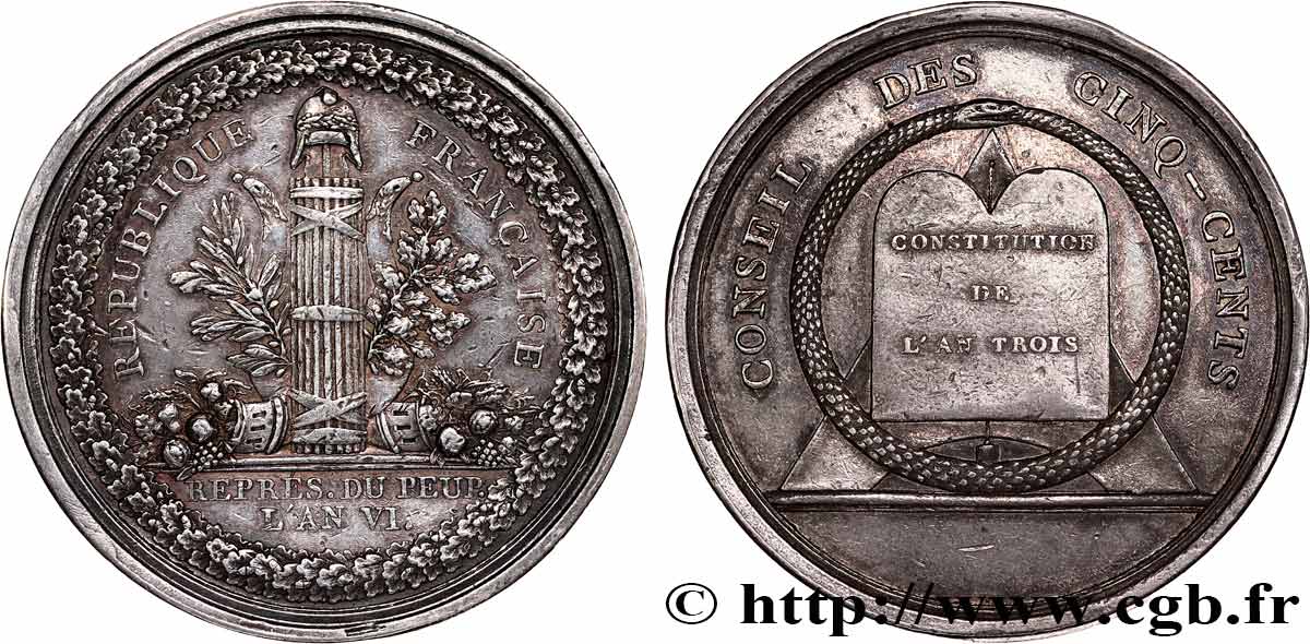 DIRETTORIO Médaille, Conseil des Cinq-Cents BB