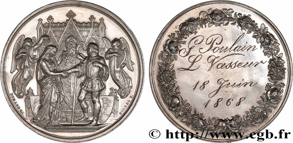 AMOUR ET MARIAGE Médaille de mariage SUP