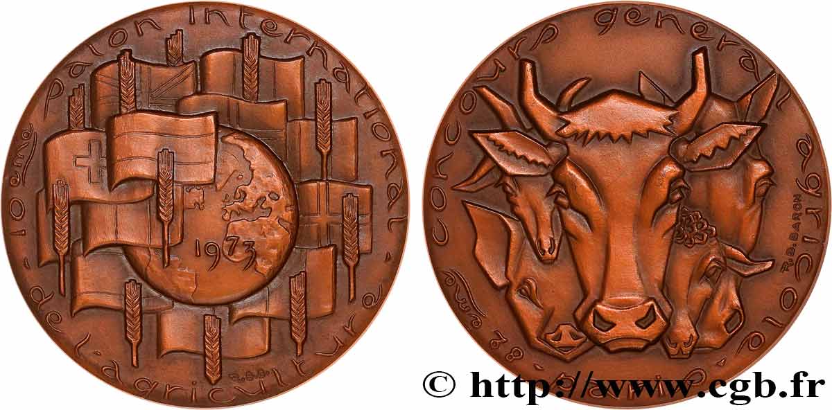 CINQUIÈME RÉPUBLIQUE Médaille, Concours général agricole SUP