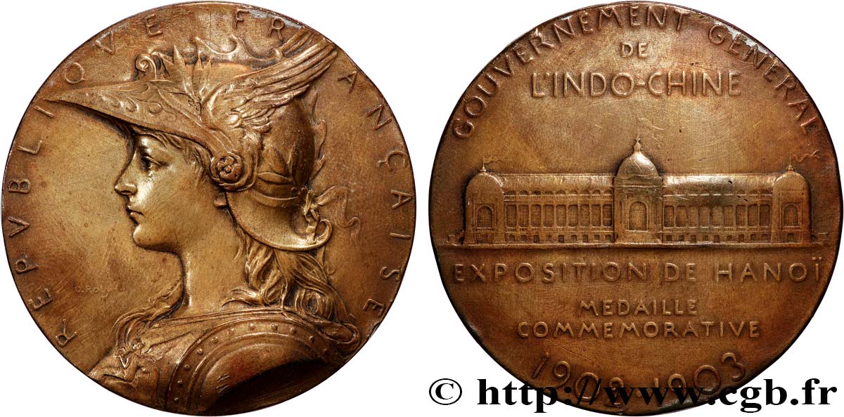 III REPUBLIC - INDOCHINE Médaille de l’Exposition de Hanoi SS