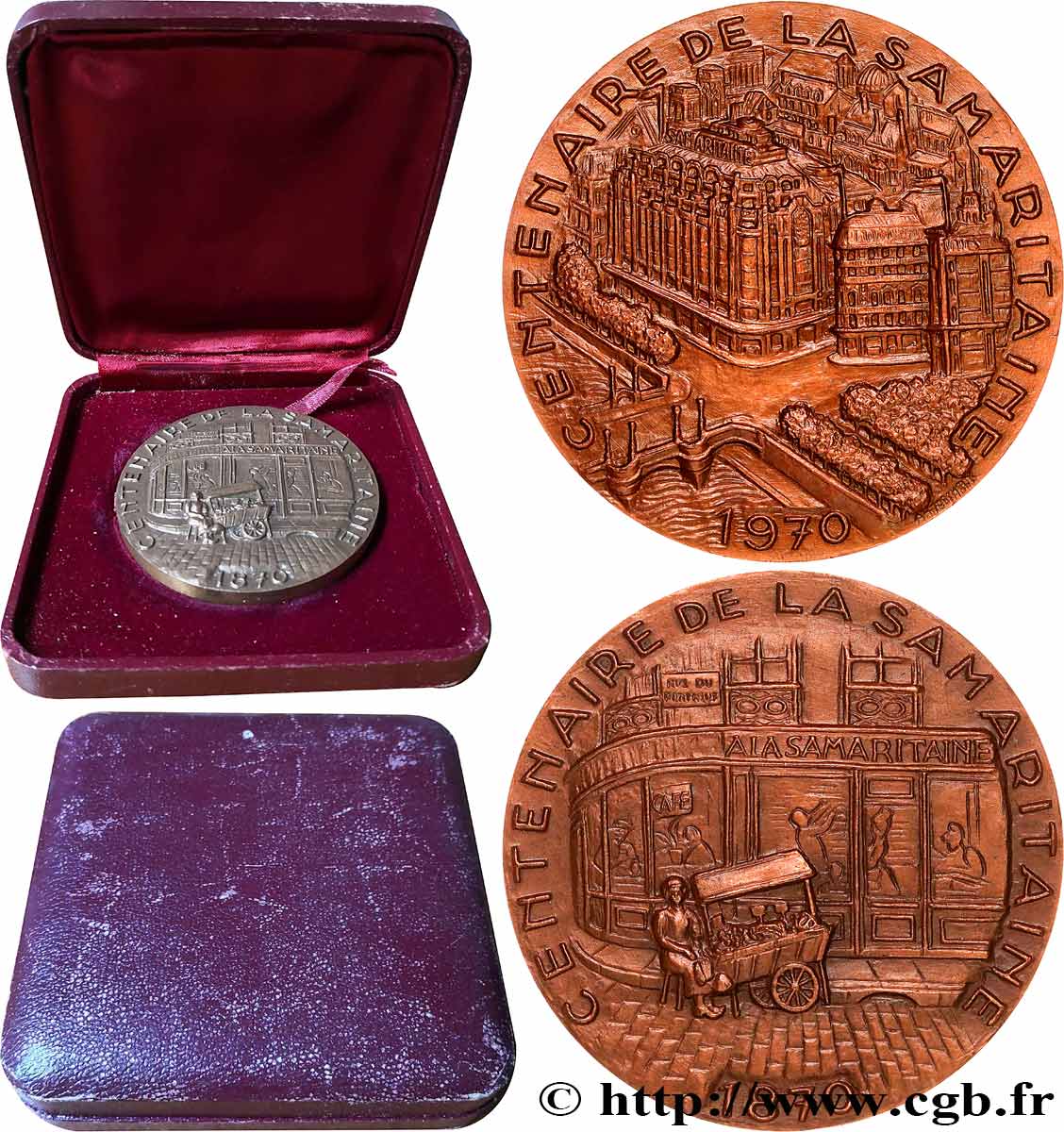 QUINTA REPUBBLICA FRANCESE Médaille, Centenaire de la Samaritaine SPL