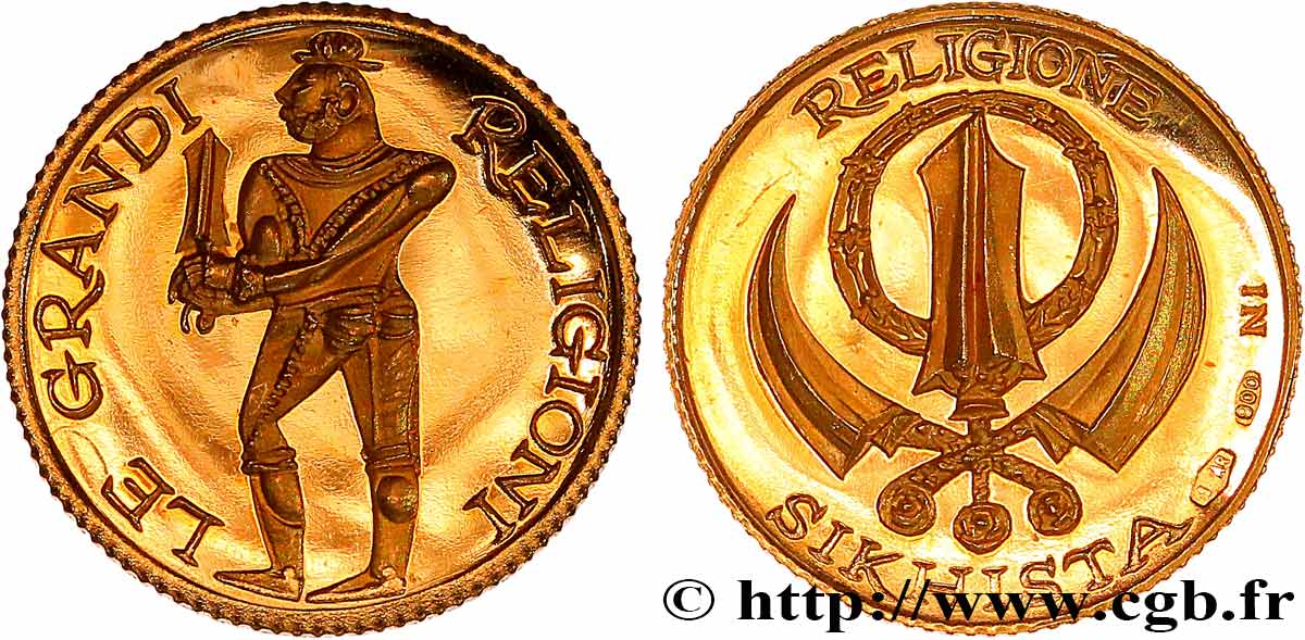 RELIGIOUS MEDALS Médaille, Les grandes religions, Sikhisme AU