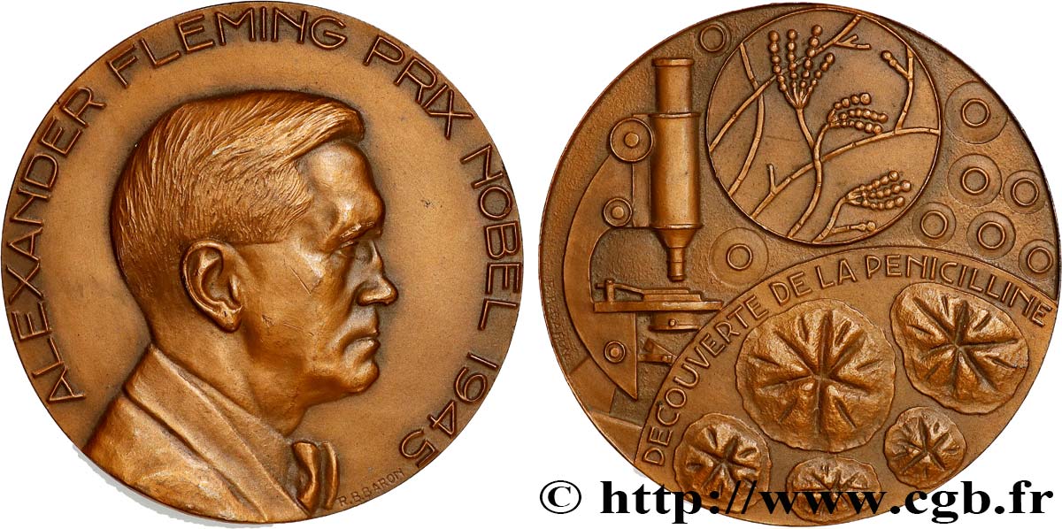 SCIENCES & SCIENTIFIQUES Médaille, Alexander Fleming AU