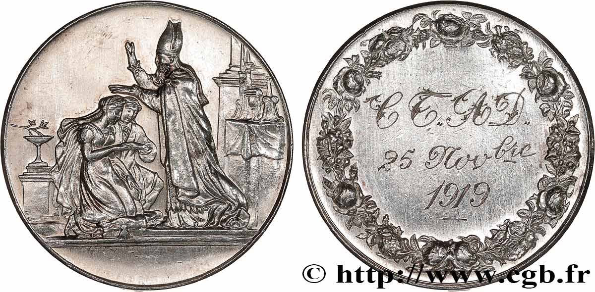 AMOUR ET MARIAGE Médaille de mariage TTB/TTB+