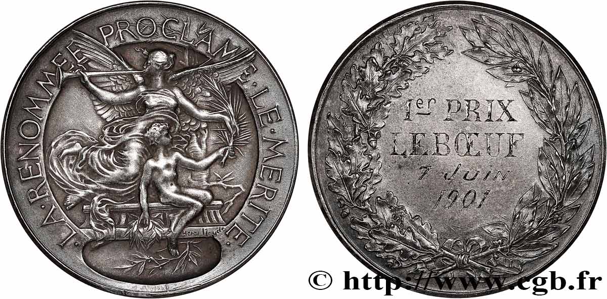III REPUBLIC Médaille, Premier prix, Mérite AU