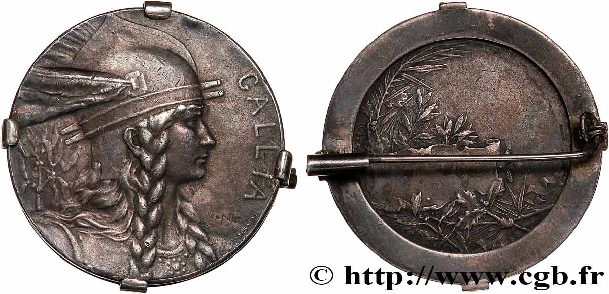 III REPUBLIC Médaille GALLIA, récompense XF