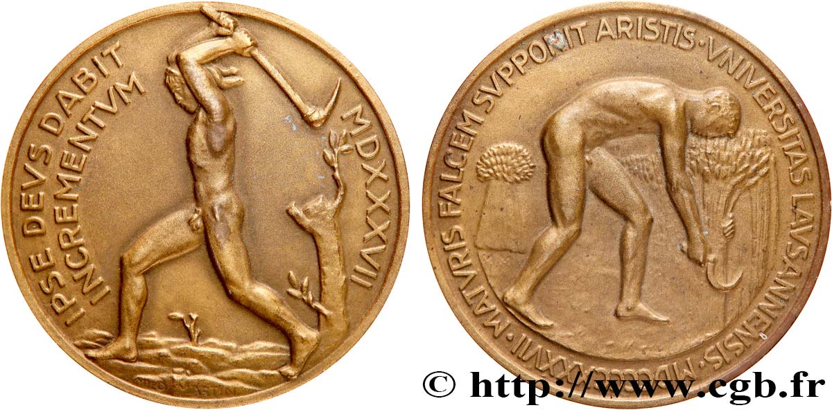 SWITZERLAND Médaille, Université de Lausanne AU