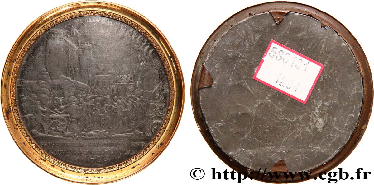 LOUIS XVI Médaille uniface, Siège de la Bastille BB