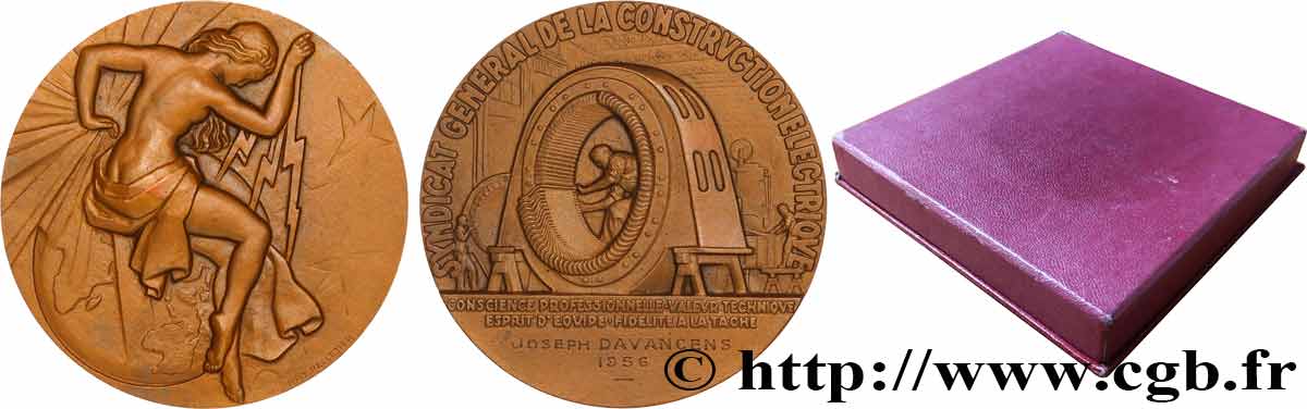 ASSOCIATIONS PROFESSIONNELLES - SYNDICATS Médaille, Syndicat général de la construction électrique SUP