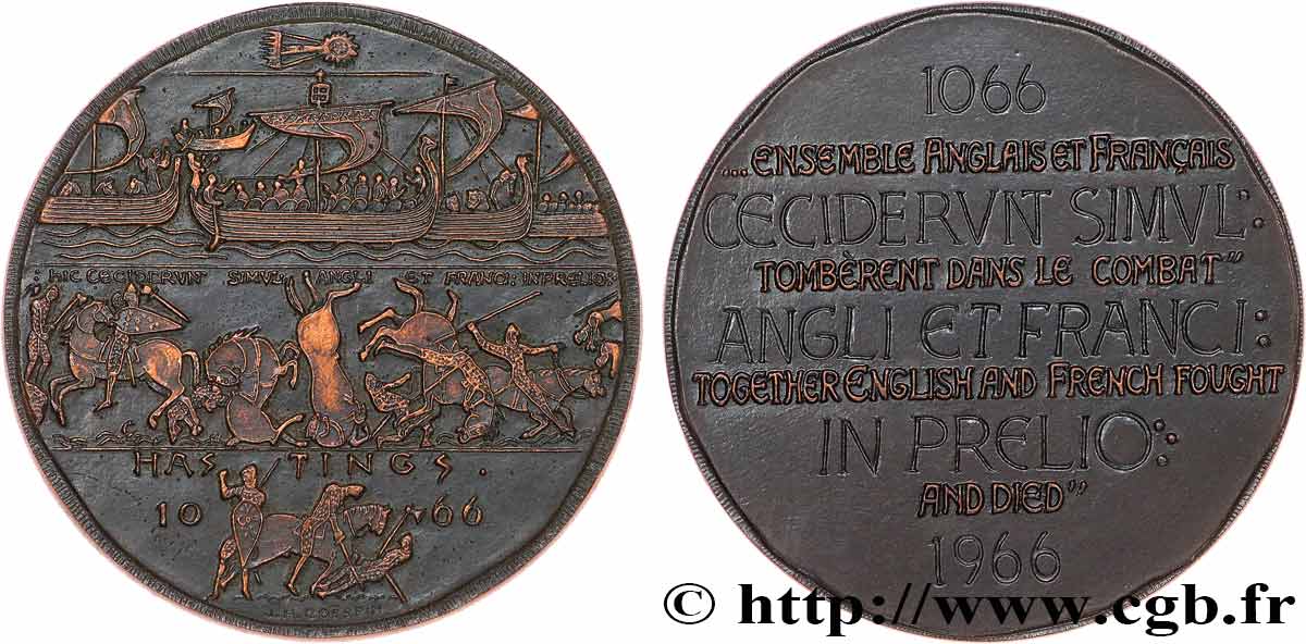 HISTOIRE DE FRANCE Médaille, Bataille de Hastings EBC