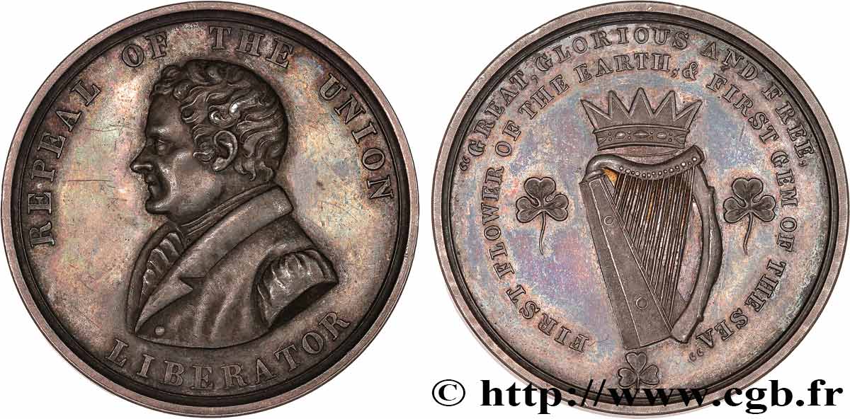 IRLAND Médaille, Daniel O Connell fVZ