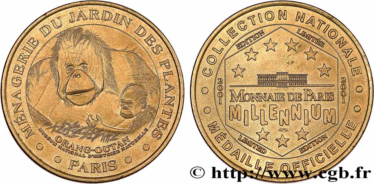 MÉDAILLES TOURISTIQUES Médaille touristique, Ménagerie du Jardin des plantes SUP