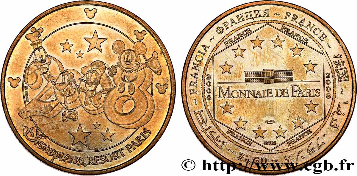 MÉDAILLES TOURISTIQUES Médaille touristique, Disneyland, Paris SUP