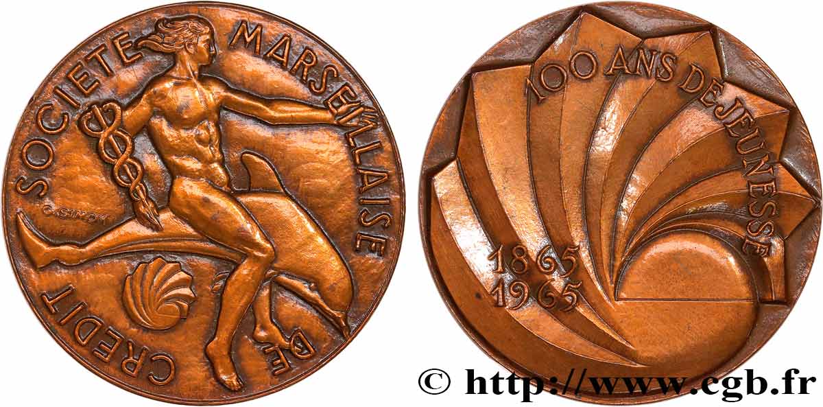 BANQUES - ÉTABLISSEMENTS DE CRÉDIT Médaille, Société marseillaise de crédit SUP
