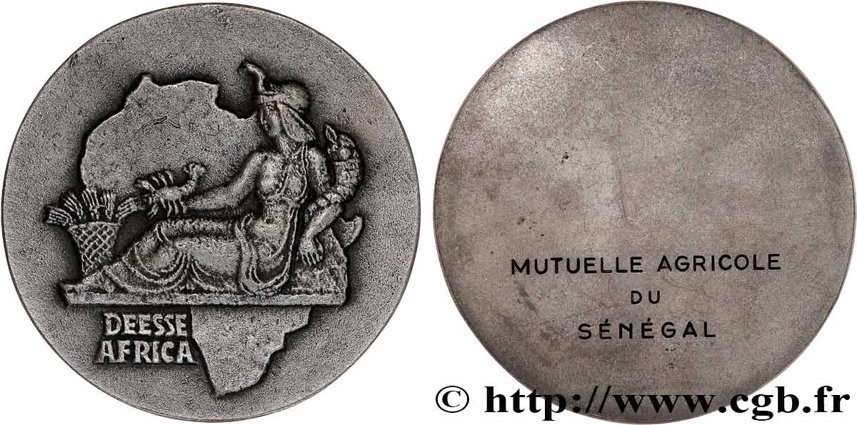 SÉNÉGAL Médaille, Mutuelle agricole du Sénégal TTB+