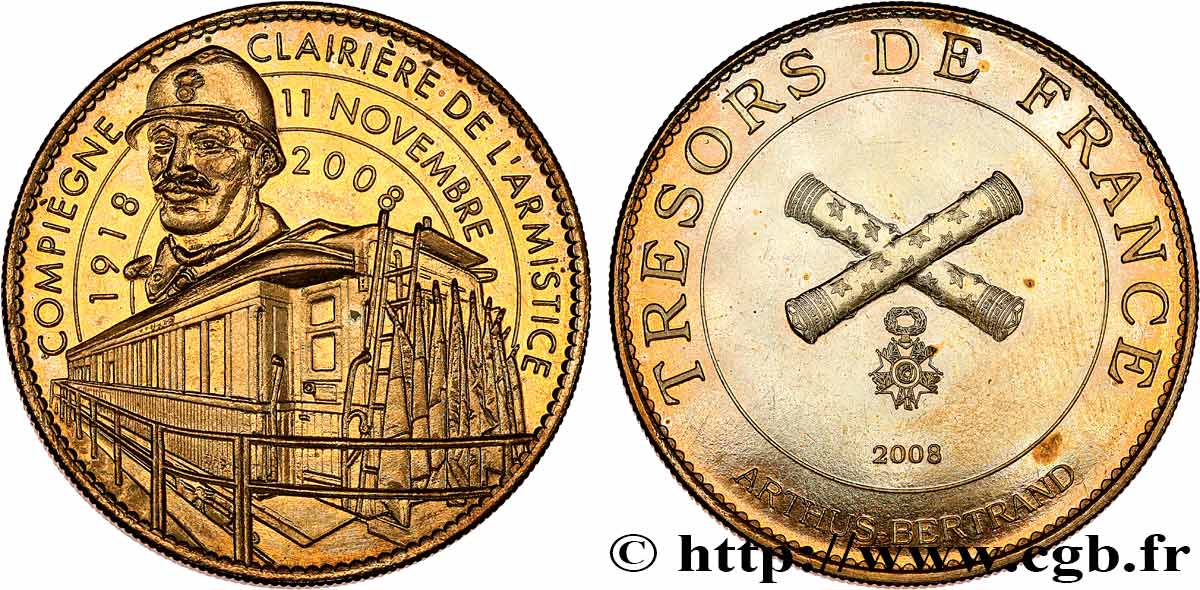 MÉDAILLES TOURISTIQUES Médaille touristique,Trésors de France, Clairière de l’Armistice, Compiègne SUP