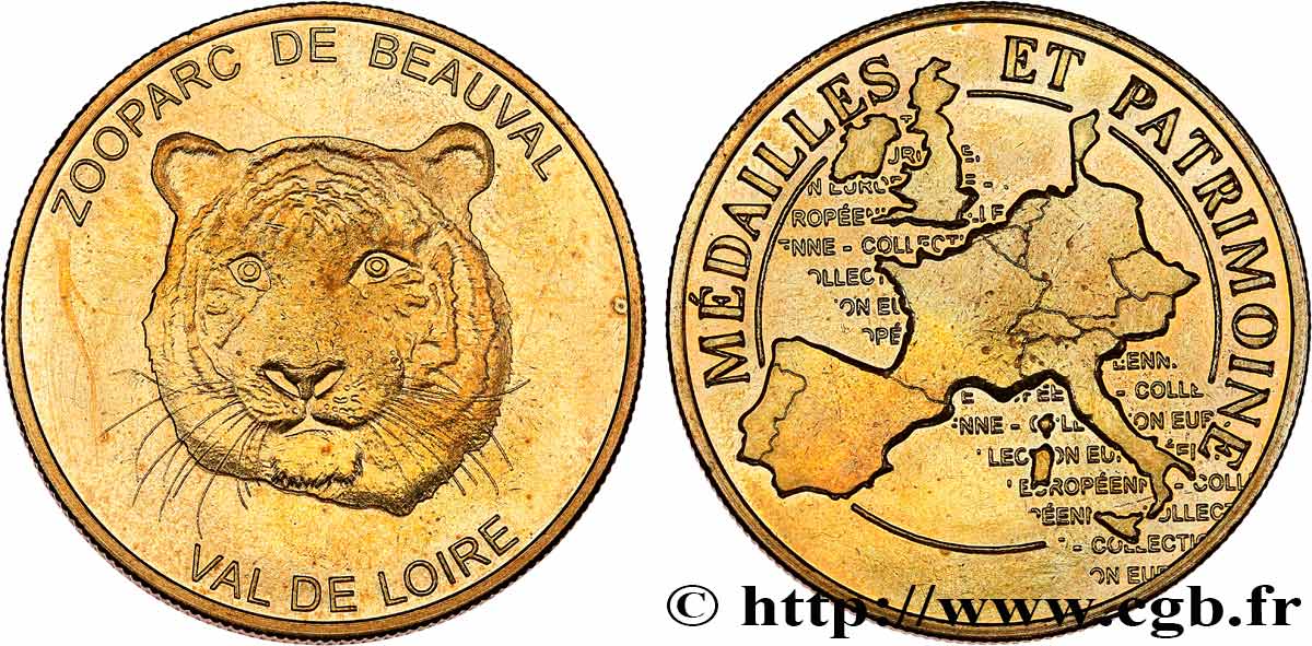MÉDAILLES TOURISTIQUES Médaille touristique, ZooParc de Beauval SUP