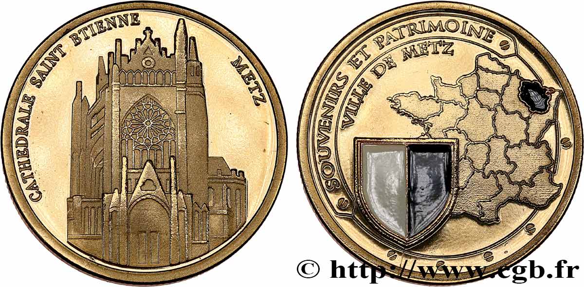 MÉDAILLES TOURISTIQUES Médaille touristique, Ville de Metz SUP