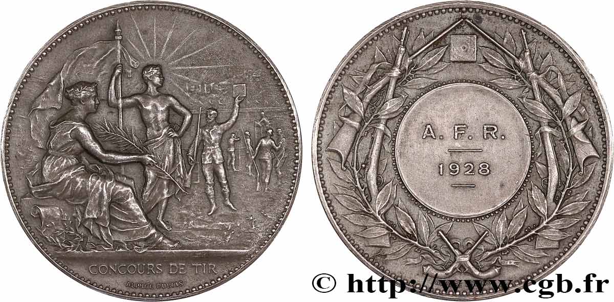 TIR ET ARQUEBUSE Médaille, Concours de tir TTB+