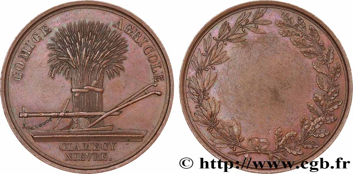 LOUIS-PHILIPPE Ier Médaille, Comice Agricole TTB+