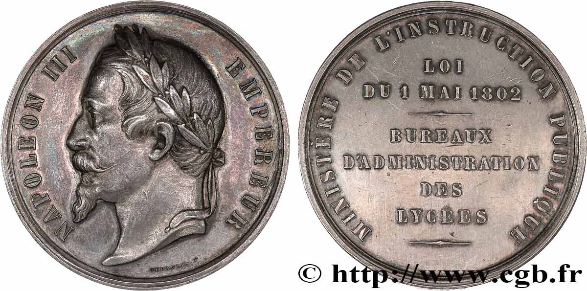 SECOND EMPIRE Médaille, Loi du 1er mai 1802 TTB
