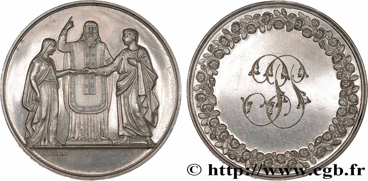 AMOUR ET MARIAGE Médaille de mariage SUP