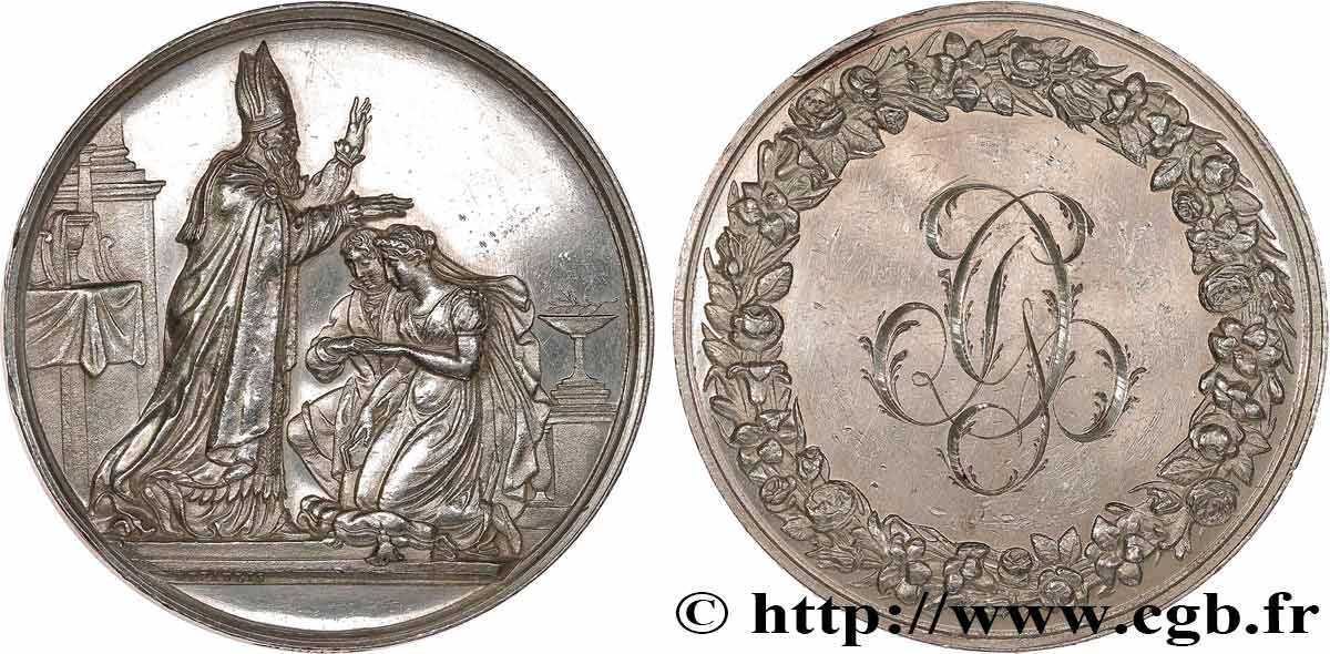AMOUR ET MARIAGE Médaille de mariage TTB+