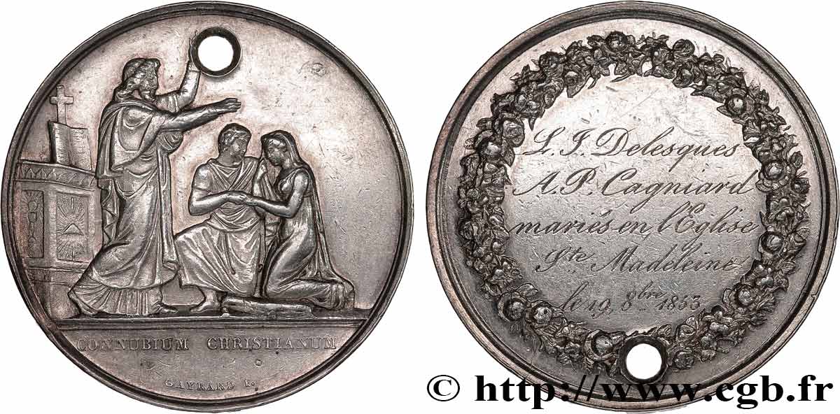 AMOUR ET MARIAGE Médaille de mariage, Connubium Christianum MBC