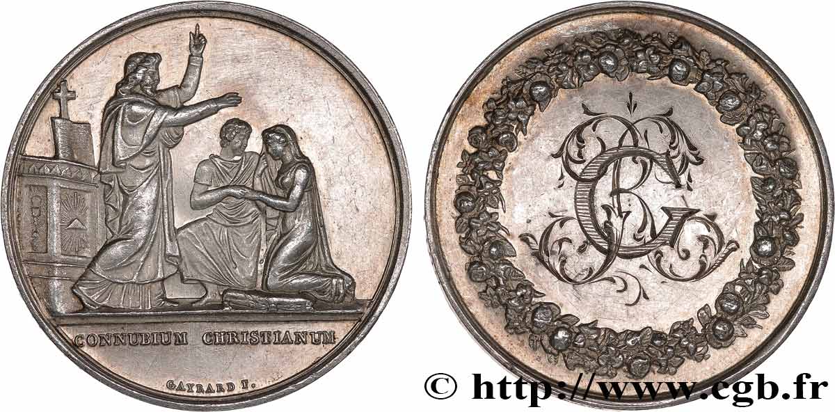 AMOUR ET MARIAGE Médaille de mariage, Connubium Christianum SUP