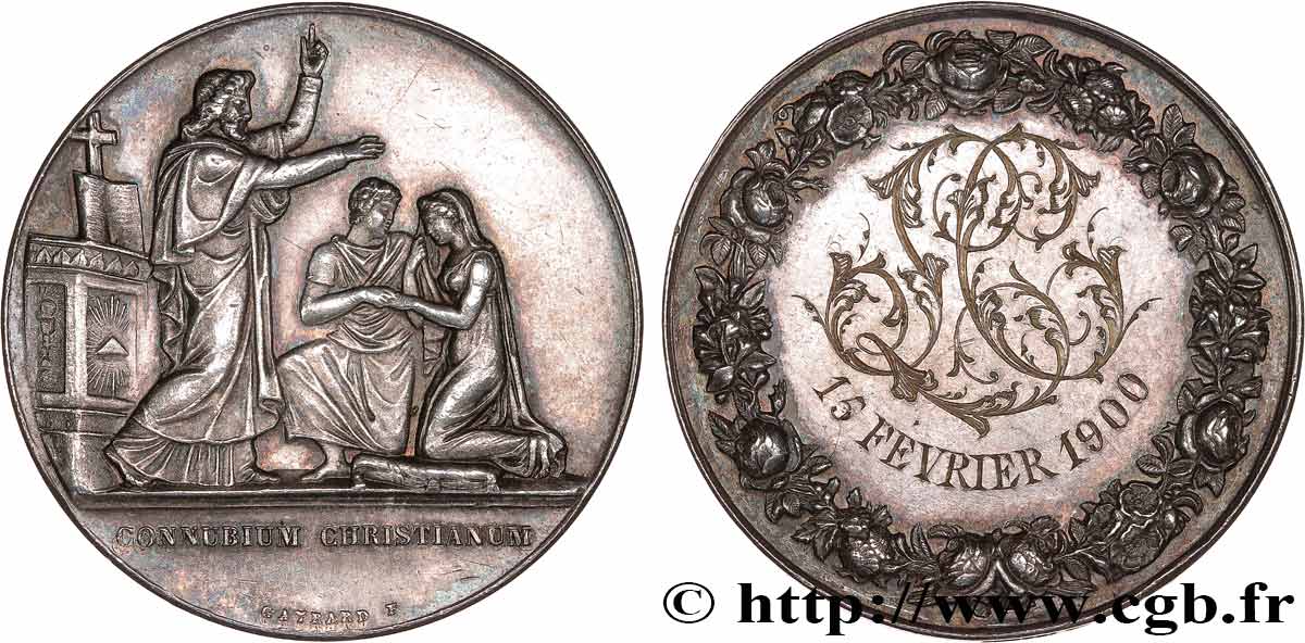 AMOUR ET MARIAGE Médaille de mariage, Connubium Christianum fVZ