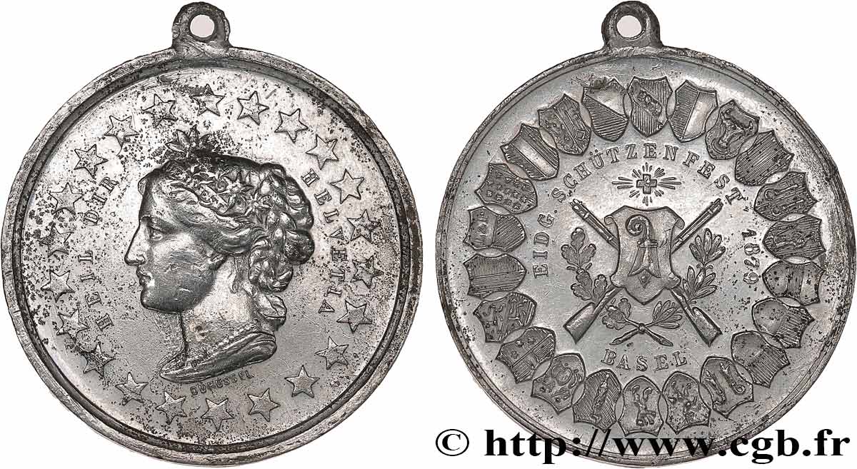 SWITZERLAND - CONFEDERATION OF HELVETIA Médaille, Fête de tir VF