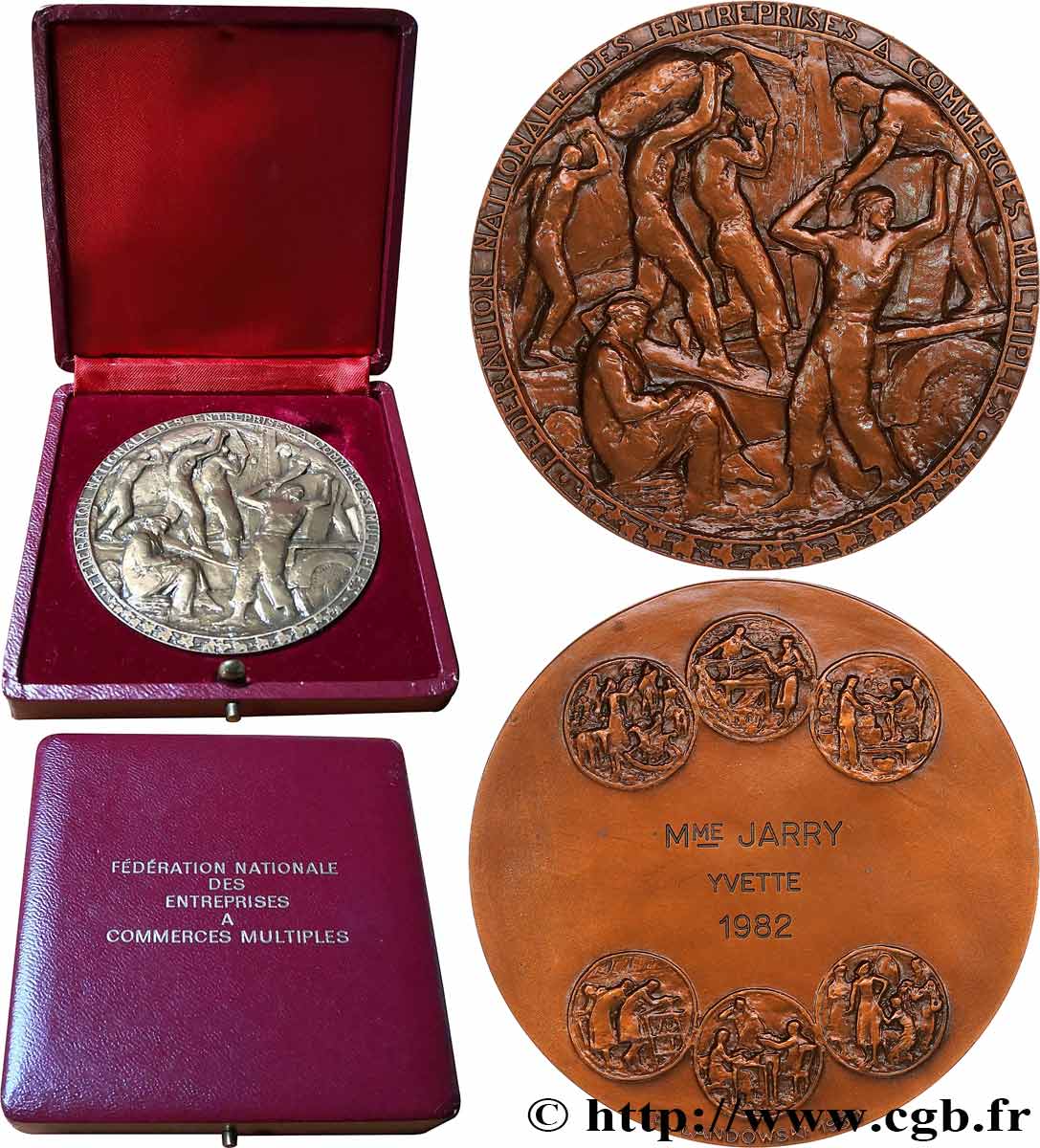 FUNFTE FRANZOSISCHE REPUBLIK Médaille de récompense fVZ