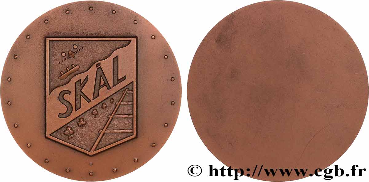 CINQUIÈME RÉPUBLIQUE Médaille, Skal, organisme touristique TTB+