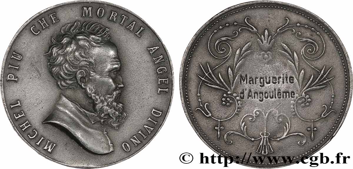 ARTISTES : GRAVEURS, PEINTRES, SCULPTEURS Médaille, Michel Ange TTB+