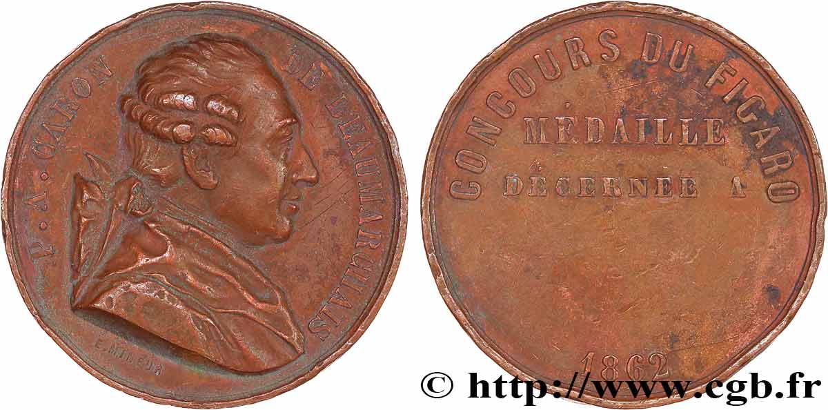 SECOND EMPIRE Médaille, Concours du Figaro TB+