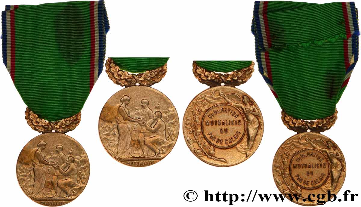 INSURANCES Médaille, Fédération mutualiste du Pas-de-Calais AU