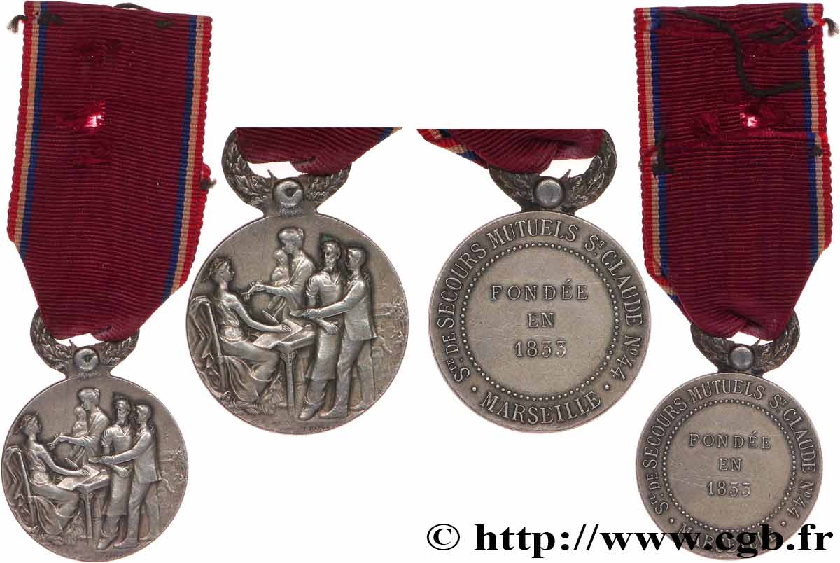 LES ASSURANCES Médaille, Société de secours mutuels Saint Claude BB