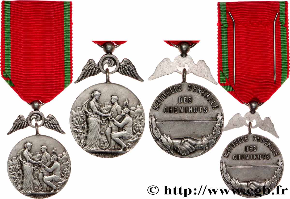 INSURANCES Médaille, Mutuelle générale des cheminots AU