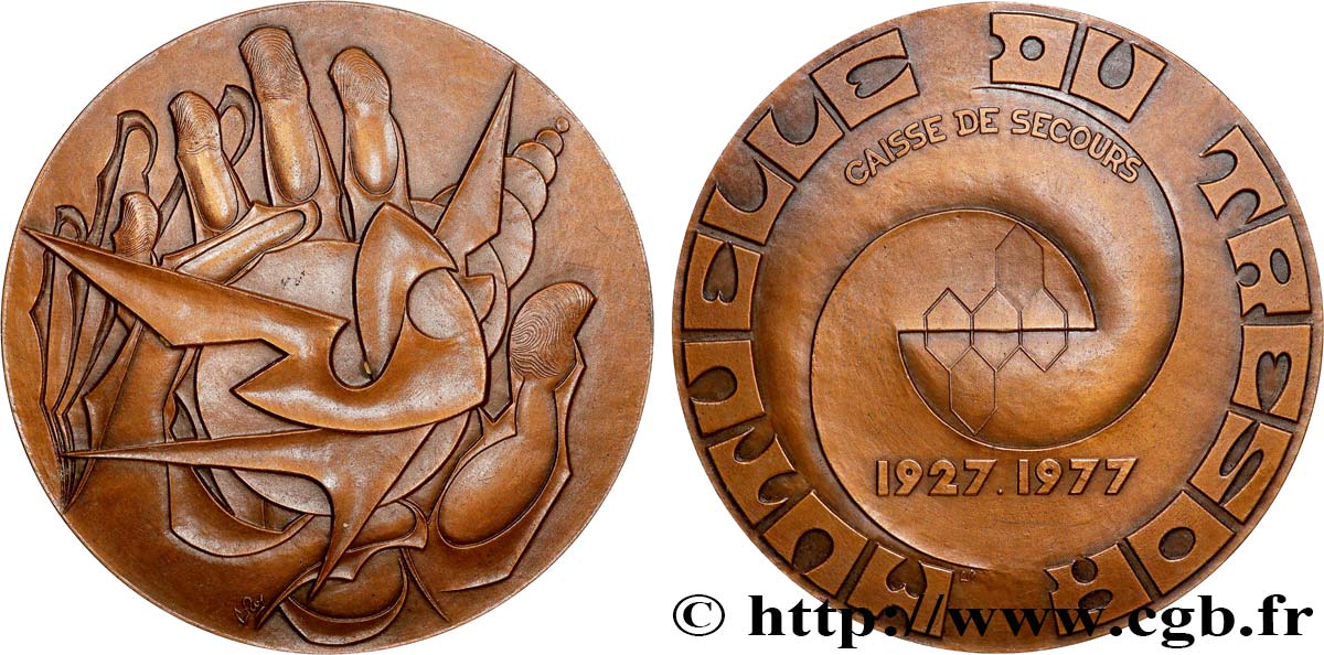 INSURANCES Médaille, Mutuelle du trésor AU
