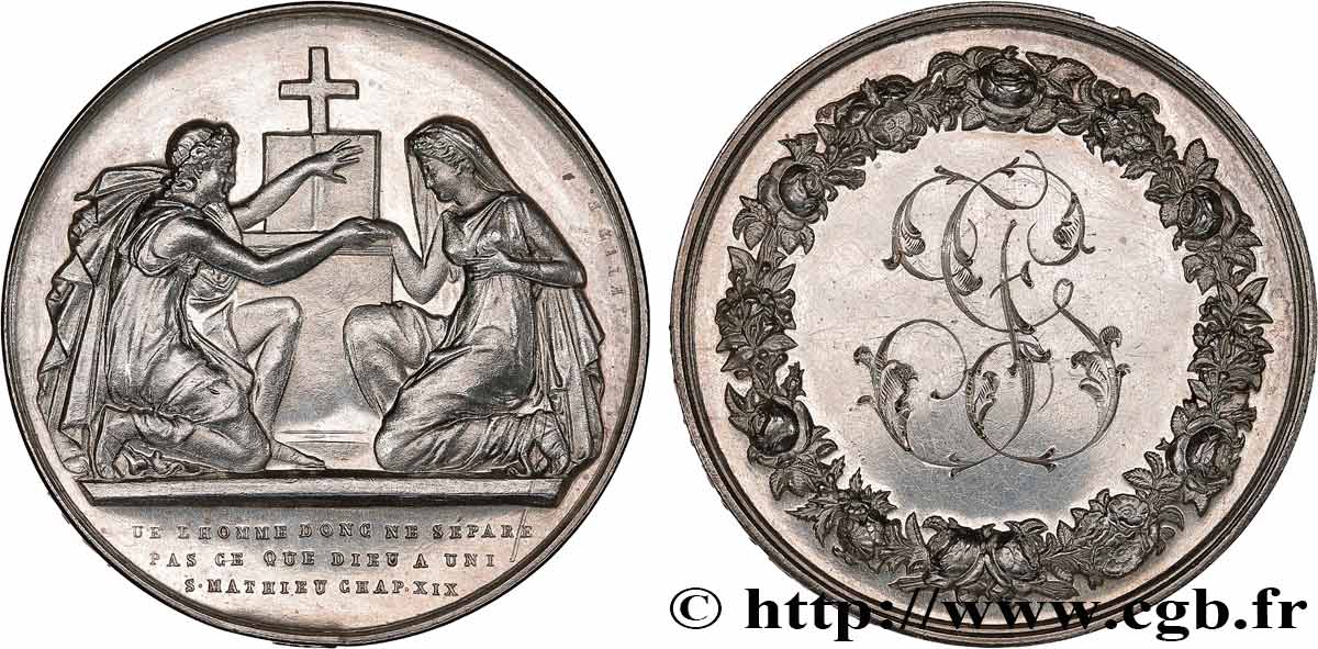 AMOUR ET MARIAGE Médaille de mariage, Evangile de St Mathieu SUP