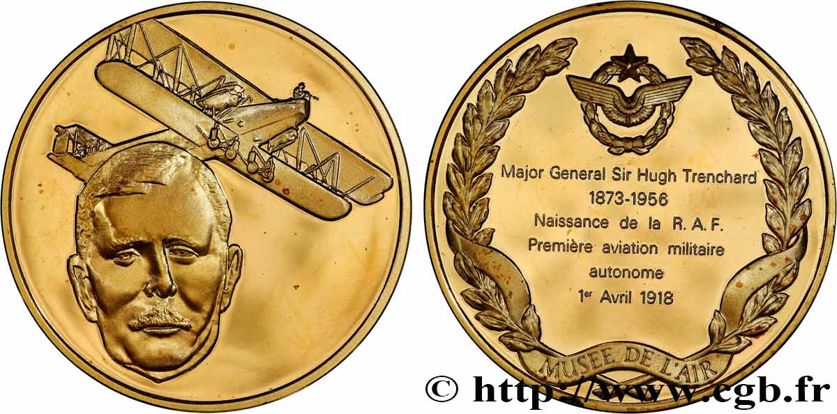 AERONAUTICS - AVIATION : AVIATORS & AIRPLANES Médaille, L’Histoire de la Conquête de l’Air, Première aviation militaire autonome AU