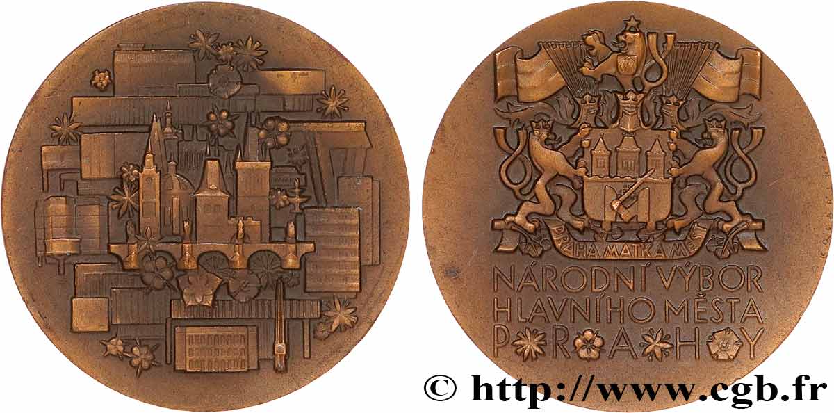 REPUBBLICA CECA Médaille, Comité national q.SPL