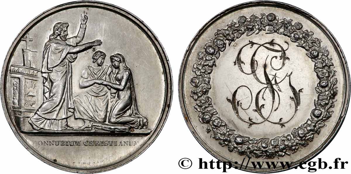 AMOUR ET MARIAGE Médaille de mariage TTB+