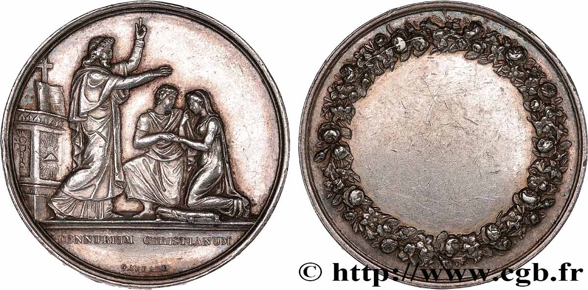 AMOUR ET MARIAGE Médaille de mariage TTB/TTB+