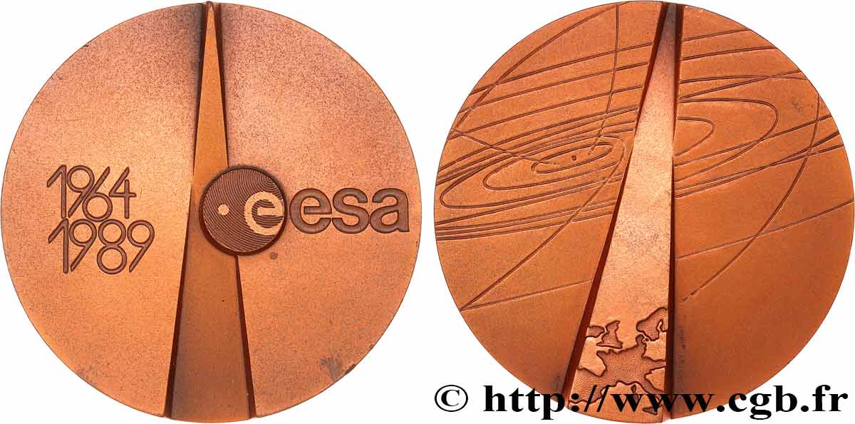CONQUÊTE DE L ESPACE - EXPLORATION SPATIALE Médaille, Agence spatiale européenne SUP