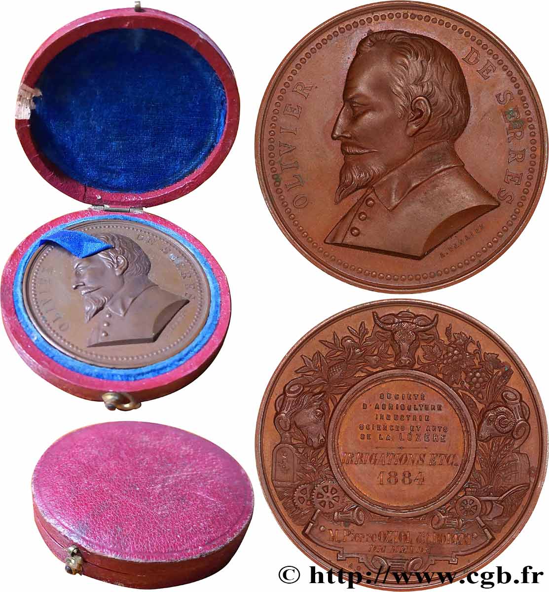 TROISIÈME RÉPUBLIQUE Médaille de récompense, Irrigations SUP
